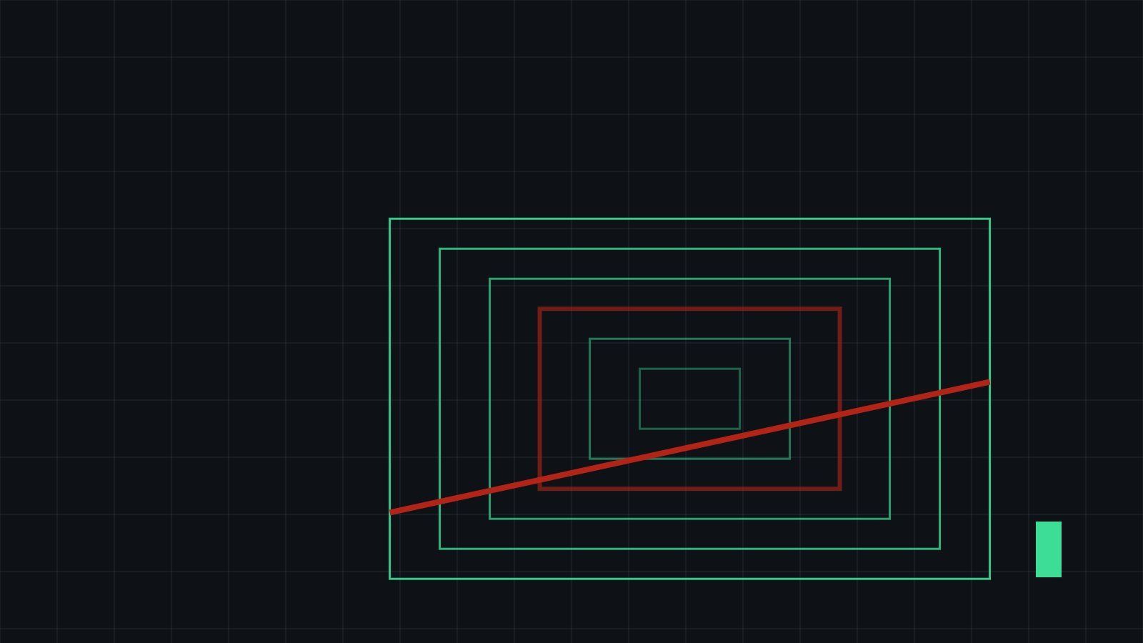 Ilustración abstracta de formas geométricas para la sección Ciberseguridad