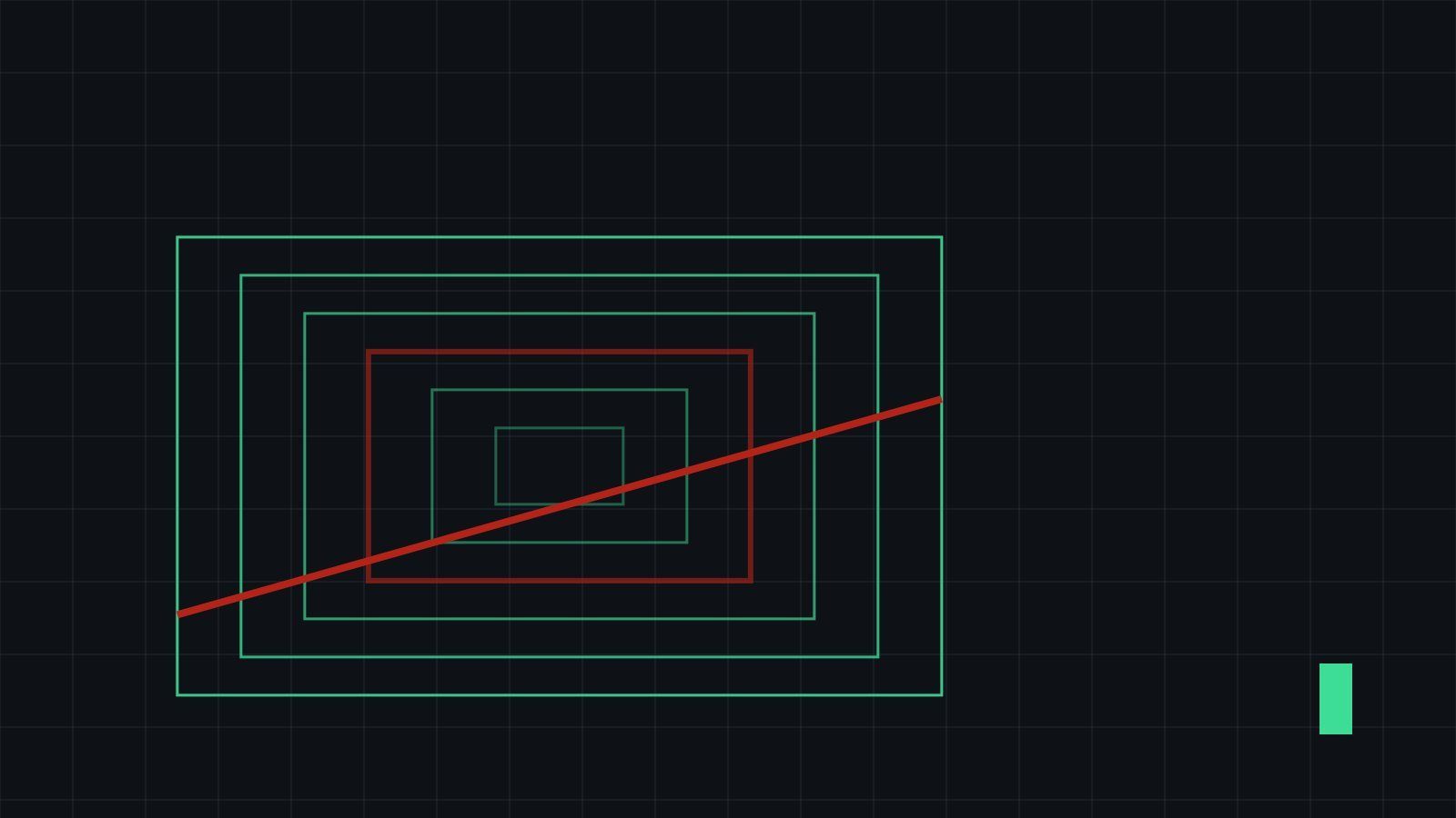 Ilustración abstracta de formas geométricas para la sección Ciberseguridad