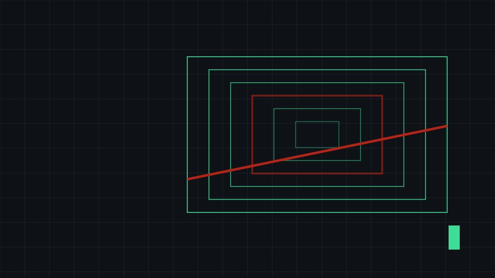 Ilustración abstracta de formas geométricas para la sección Ciberseguridad