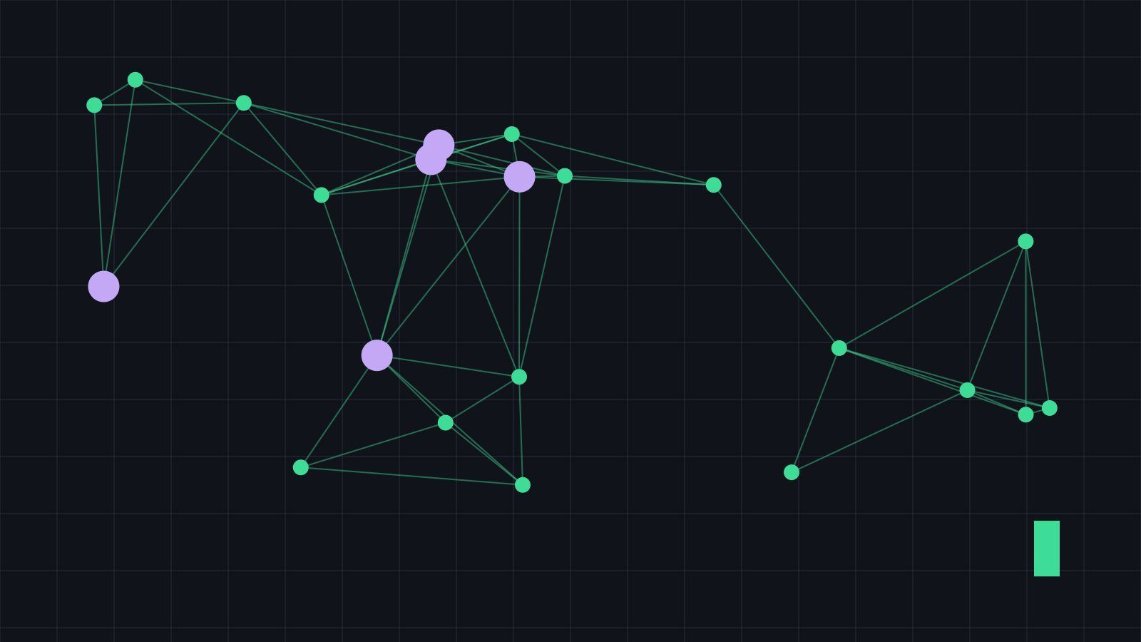Ilustración abstracta de formas geométricas para la sección Inteligencia artificial